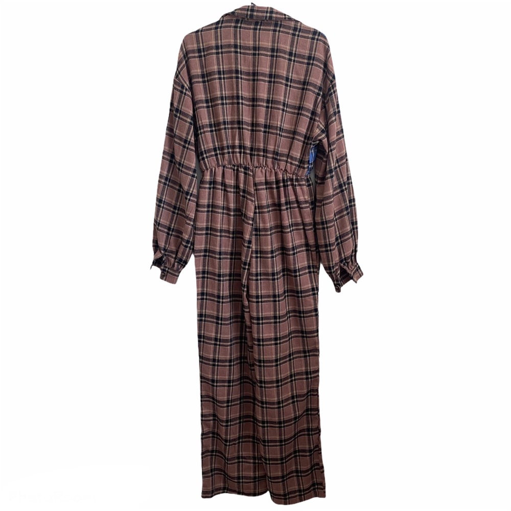 PrettyLittleThing Flannel Pajama Jumper Size 6 - Picture 4 of 12